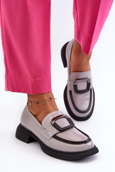 Mokasyny Model Fidodia 63503 Grey - Step in style - 38 Mokasyny Model Fidodia 63503 Grey - Step in style - 38