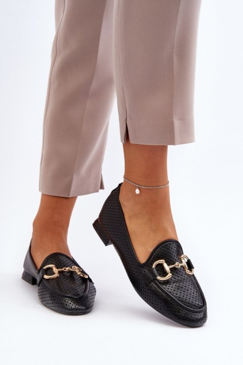 Mokasyny Model Iluvana FF-33 Black - Step in style - 38 Mokasyny Model Iluvana FF-33 Black - Step in style - 38