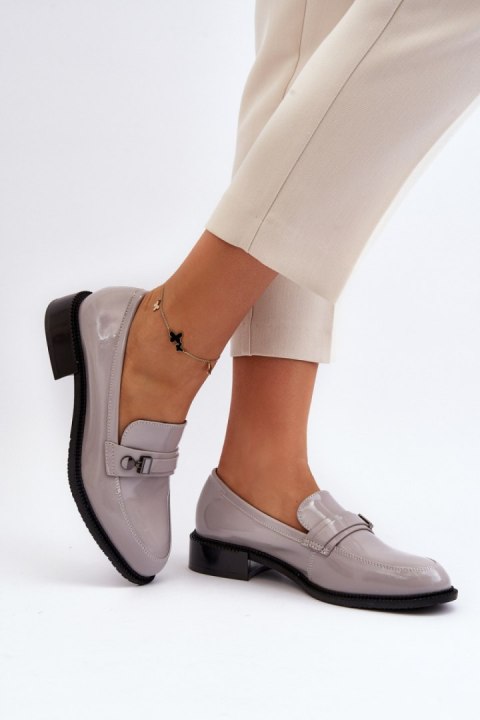 Mokasyny Model Nerilaja 66614 Grey - Step in style - 37 Mokasyny Model Nerilaja 66614 Grey - Step in style - 37