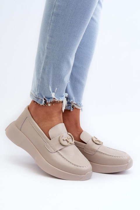 Mokasyny Model S.Barski LR490 Beige - Step in style - 37