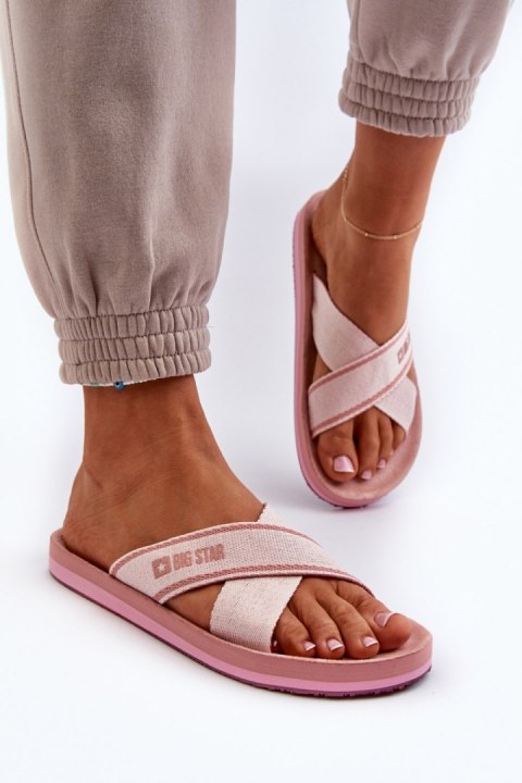 Sandał Klapki Model Big Star NN274A058 Pink - Step in style - 37 Sandał Klapki Model Big Star NN274A058 Pink - Step in style - 37