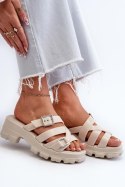 Sandał Klapki Model Zaxy NN285042 Light Beige - Step in style - 40 Sandał Klapki Model Zaxy NN285042 Light Beige - Step in style - 40