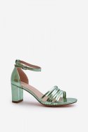 Sandały Model Enitia 24SD98-6768 Green - Step in style - 37 Sandały Model Enitia 24SD98-6768 Green - Step in style - 37