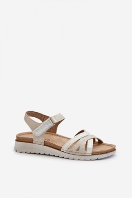 Sandały Model Inblu CN000041 Beige/Silver - Step in style - 38