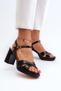 Sandały Model Jatine 24SD98-6988 Black - Step in style - 38 Sandały Model Jatine 24SD98-6988 Black - Step in style - 38