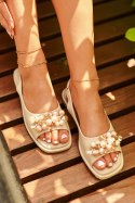 Sandały Model S.Barski KV27-004 Beige - Step in style - 36 Sandały Model S.Barski KV27-004 Beige - Step in style - 36