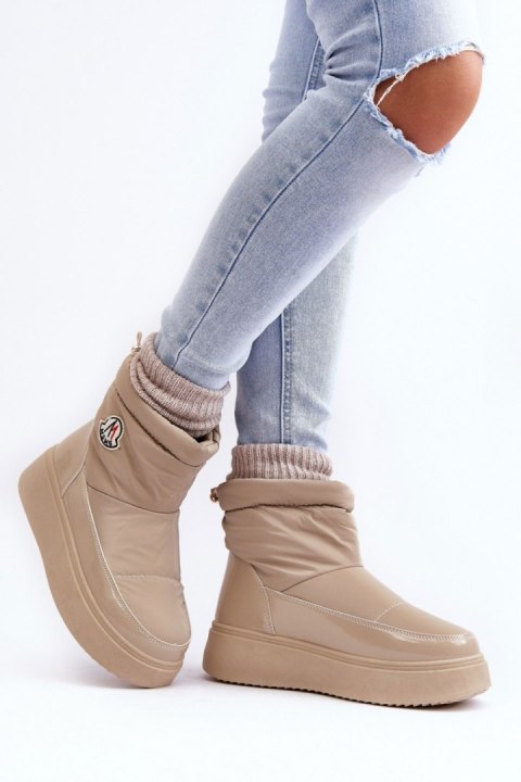 Śniegowce Model Gattea HY852-63 Beige - Step in style - 38 Śniegowce Model Gattea HY852-63 Beige - Step in style - 38