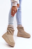 Śniegowce Model Gattea HY852-63 Beige - Step in style - 39