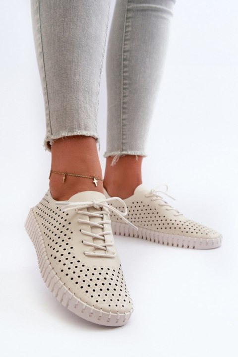 Trampki Model Ilvima Y141-8 Beige - Step in style - 37 Trampki Model Ilvima Y141-8 Beige - Step in style - 37