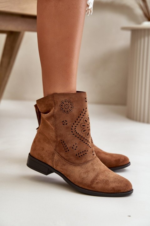Botki Model Irinette MAM65-106 Brown - Step in style - 40 Botki Model Irinette MAM65-106 Brown - Step in style - 40