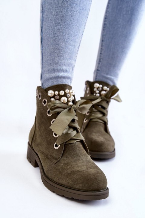 Botki Model Raiso CLS-206 Green - Step in style - 37 Botki Model Raiso CLS-206 Green - Step in style - 37