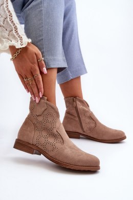 Botki Model S.Barski HY66-151 Beige - Step in style - 40