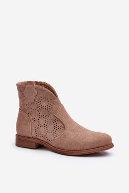 Botki Model S.Barski HY66-151 Beige - Step in style - 40