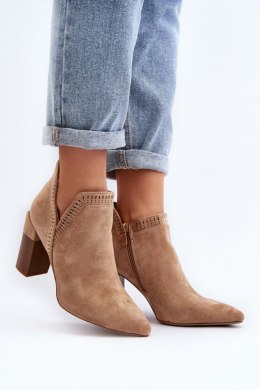 Botki Model Vailen A8805-63 Beige - Step in style - 39