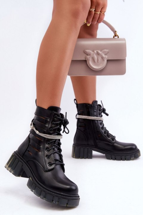 Botki Workery Model Rocky D8109 Black - Step in style - 38 Botki Workery Model Rocky D8109 Black - Step in style - 38