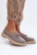 Mokasyny Model DA TW101 Grey - Step in style - 39 Mokasyny Model DA TW101 Grey - Step in style - 39