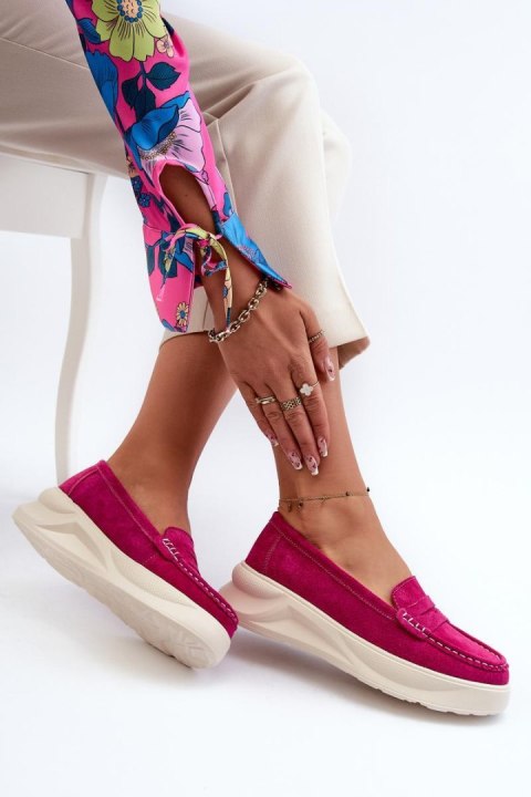 Mokasyny Model Filidia 24PB18-6889 Fuksja - Step in style - 36 Mokasyny Model Filidia 24PB18-6889 Fuksja - Step in style - 36