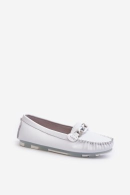 Mokasyny Model S.Barski LR339 White - Step in style - 37