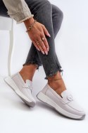 Mokasyny Model S.Barski LR490 Light Grey - Step in style - 40 Mokasyny Model S.Barski LR490 Light Grey - Step in style - 40
