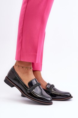 Mokasyny Model Saosin PB247 Black Lakier - Step in style - 40