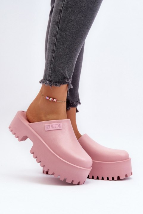 Sandał Klapki Model Big Star NN274020 Pink - Step in style - 39 Sandał Klapki Model Big Star NN274020 Pink - Step in style - 39