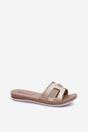 Sandał Klapki Model Inblu BA000050 Gold - Step in style - 40 Sandał Klapki Model Inblu BA000050 Gold - Step in style - 40