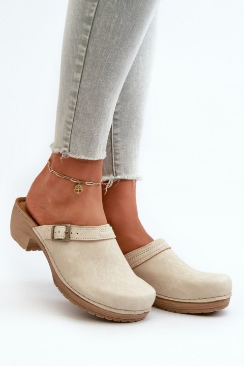 Sandał Klapki Model Inblu BL000004 Beige - Step in style - 39 Sandał Klapki Model Inblu BL000004 Beige - Step in style - 39