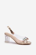 Sandały Model DA MR38-444 Gold - Step in style - 37 Sandały Model DA MR38-444 Gold - Step in style - 37