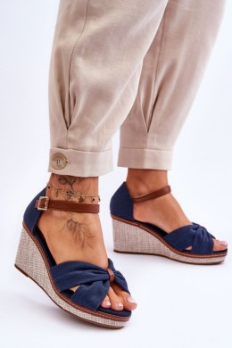 Sandały Model Daphne M338 Navy - Step in style - 40