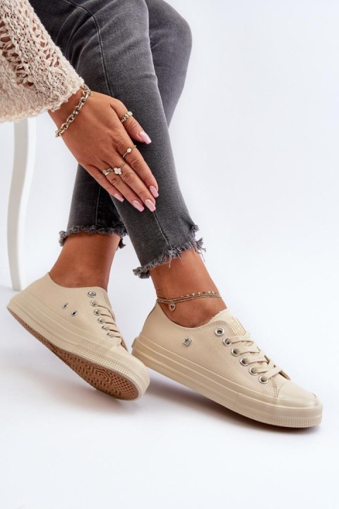 Trampki Model Big Star NN274286 Beige - Step in style - 40 Trampki Model Big Star NN274286 Beige - Step in style - 40
