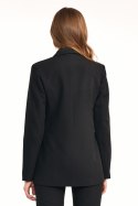 Dwurzędowy czarny żakiet Z41 Black - Nife - 36 Dwurzędowy czarny żakiet Z41 Black - Nife - 36