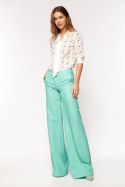 Seledynowe spodnie palazzo SD63 Seledyn - Nife - 38