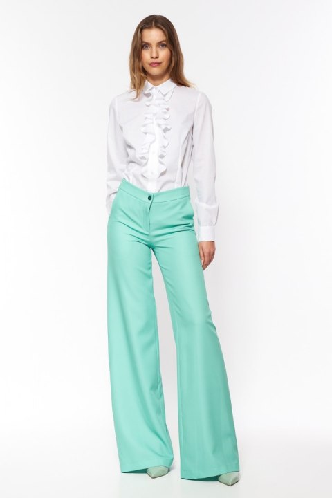 Seledynowe spodnie palazzo SD63 Seledyn - Nife - 40 Seledynowe spodnie palazzo SD63 Seledyn - Nife - 40