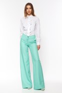 Seledynowe spodnie palazzo SD63 Seledyn - Nife - 42