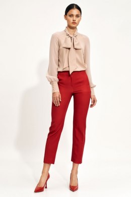 Spodnie Czerwone spodnie chino SD70 Red - Nife - 38