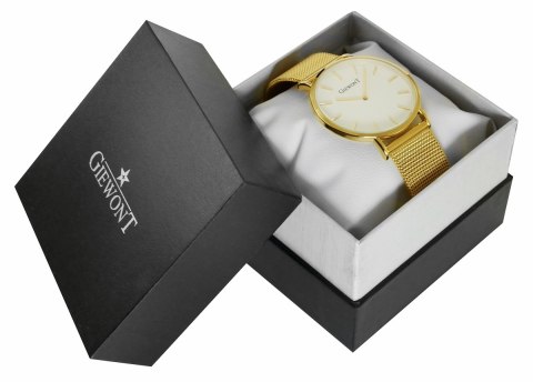 Zegarek Damski GIEWONT Harmony GW1970-1 Pure White/Gold Effect Zegarek Damski GIEWONT Harmony GW1970-1 Pure White/Gold Effect