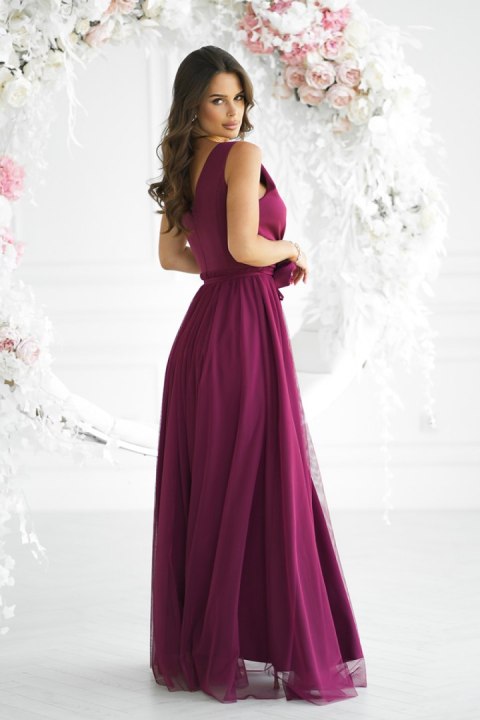 Sukienka Model 318-10 Bordo - Bicotone - 42 Sukienka Model 318-10 Bordo - Bicotone - 42