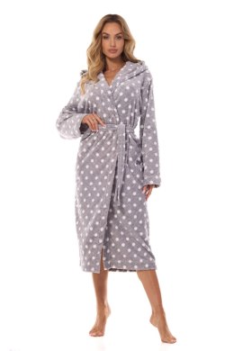 Szlafrok Damski Model Dost Long 2406 Grafit - L&L collection - XL