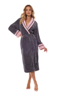 Szlafrok Damski Model Madame Long 2409 Onyx - L&L collection - M