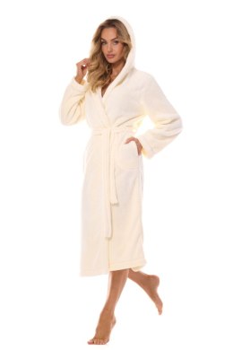 Szlafrok Damski Model Night Long 2412 Ecru - L&L collection - XL