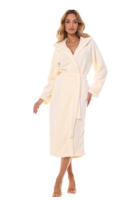 Szlafrok Damski Model Night Long 2412 Ecru - L&L collection - S