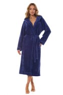 Szlafrok Damski Model Night Long 2412 Navy - L&L collection - S Szlafrok Damski Model Night Long 2412 Navy - L&L collection - S