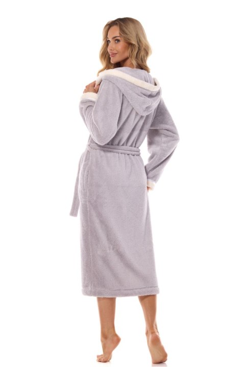 Szlafrok Damski Model Tess Long 2419 Crystal - L&L collection - XL Szlafrok Damski Model Tess Long 2419 Crystal - L&L collection - XL