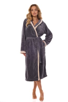 Szlafrok Damski Model Tess Long 2419 Onyx - L&L collection - M