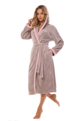 Szlafrok Damski Model Tess Long 2419 Opal - L&L collection - L