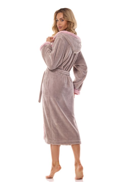Szlafrok Damski Model Tess Long 2419 Opal - L&L collection - XXL Szlafrok Damski Model Tess Long 2419 Opal - L&L collection - XXL