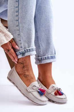 Mokasyny Model Dorine GS37 Grey - Step in style - 37
