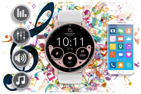 SMARTWATCH UNISEX GRAVITY GT1-6 PRO - ROZMOWY BLUETOOTH, DODATKOWY PASEK (sg027f) SMARTWATCH UNISEX GRAVITY GT1-6 PRO - ROZMOWY BLUETOOTH, DODATKOWY PASEK (sg027f)