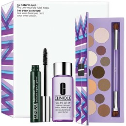 Clinique Au Naturel Eyes zestaw Limited Edition All About Shadow Palette + High Impact Mascara 7ml + Take The Day Off Makeup Rem