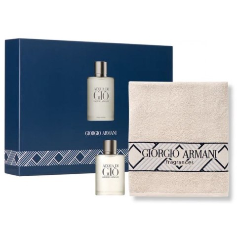 Giorgio Armani Acqua Di Gio Pour Homme zestaw woda toaletowa spray 100ml + ręcznik (P1) Giorgio Armani Acqua Di Gio Pour Homme zestaw woda toaletowa spray 100ml + ręcznik (P1)